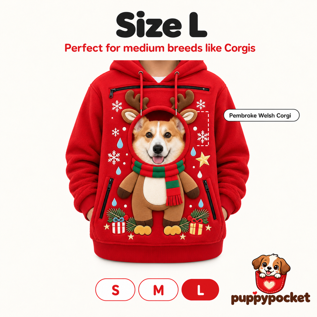 Christmas Puppie Pocket